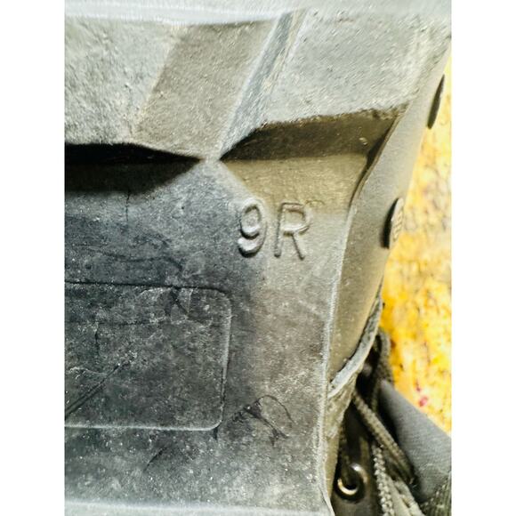 Military Tactical All Black Combat Boots Mens Size 9R Outdoor Training Shoes - Picture 15 of 15